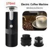 170 ml elektrycznego ekspresu do kawy Przenośna bezprzewodowa maszyna do espresso Water Brewing z kapsułką do kempingowej podróży domowej urządzenia 240423