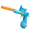 Desert Eagle Water Gun Electric Instrukcja ostrzału 2 w 1 letni basen plażowy pistolet na zewnątrz z tłumikiem bębna 240420