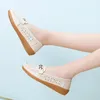 Casual Shoes Comemore Leather Ladies Breathable Flats Shoe Women's Loafer Slip-on Moccasins Plus Size 41 42 Summer Women Loafers