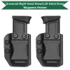 Holsters Tactical IWB/OWB Magazine Fondano universali porta trasportatori per la fondina da caricatore calibro 9mm/.40 per la fila per la cintura