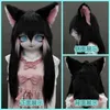 Fursuit Kigurumi headset Furry Cosplay Costume Comiket Doll Rabbit Dog Cat Animal Beast Kig Head Base Paws Mask Cosplay Costume 240426