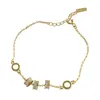 Bijoux de mode Fashion Bracelet Zircon Bracelet Platinum 18K Gold S925 Bracelets de charme en argent sterling 240424