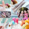 Gereedschap Weggooisbare ijspolusvormige schimmels Zakken BPA Vrije vriezerbuizen met ritssluitingen Yoghurtstokken Juice Fruit smoothies Ice Candy Pops