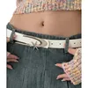 Ceintures alliage réglable étoile boucle mince ceinture de taille vintage femmes femmes pour jupes de manteau jeans