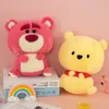 Cute Pink Yellow Teddy Bear Plush Toy Soft Stuffed Doll Plushie Pillow Kawaii Kids Birthday Gift Decor