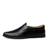 Casual Shoes Genuine Leather Formal Lofers For Men 2024 Slip On Moccasins Italian Male Driving Chaussure Homme 47