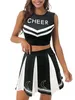 Womens Cheerleading Sexig Pompom Fashion Set Team Performance Cheerleading Clothing Football Uniform 240425