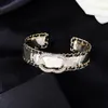 20Style Top Quality Luxury Designer Bangle Opening Chanells Bracelets Jewelry Woman Charm Bracelet Men Lettre C Logo Gold CHEPLES CCCLES 789