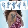 Książki Sexy Flowers Collection Wodoodporne tatuaże Temporary Tattoos trwałe kwiaty motyla Fałszywe tatuaże dla kobiet dziewczynki i mężczyzny