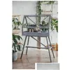 Other Furniture Solid Wood Ground Glass Flower House Greenhouse Fleshy Plant Sunshine Warm Room Frost-Proof Indoor Balcony Rack Garden Dhquw