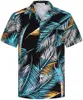 Letnie modne koszule Hawajskie Koszule krótkiego rękawa kokosowe drzewo kokosowe wydrukowana koszula plażowa aloha plus rozmiar 6xl hombre ropa 240424