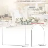 パーティー用品透明な結婚式のテーブル番号アーチ型DIYサインハーフラウンドブランクアクリル