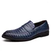 Casual Shoes Classic Formal Formal Footwear Men Leather Business Loafers Soft Moccasins Comfy Slip On Boat Manlig Driving