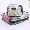 Bolsas de armazenamento 1pc Travel Pvc Cosmético Lady Transparente Clear Zipper Makeup Organizer Bath Wash