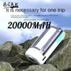 Mobiltelefon Power Banks 20000 MAH grossist Mobiltelefon Power Bank stor kapacitet Power Bank Outdoor Camping Light Mobile Power Supply J240428