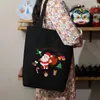 Storage Bags 2PCS Christmas Embroidery Mouth Gold Bag Diy Suzhou Single-Shoulder Handbag Three-Dimensional Lu Flower