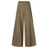 Women's Pants Womens Baggy Palazzo Wide Leg High Waist Casual 2024 Summer Comfortable Trousers Versatile Trend Clothes