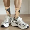 Meias masculinas meias loucas engraçadas para homens Dabbing Hip Hop Harajuku Chihuahua Pet Dog Lovers