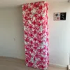 60cmx40 cm rosa blommväggspaneler konstgjorda blommiga bakgrund för bröllopsfest baby bruddusch silk faux julvägg 240417