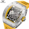 Wristwatches Luxury Watches Men ONOLA Fashion Hollow Full-automatic Mechanical Tape Waterproof Watch For Montres Pour Hommes Clock