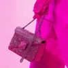 Sacchetti di sacchetti Vlogo rock sacchetti borse borse per eventi 2024 New womens set di diamanti set di lusso a cristallo a croce a filo rivestimento di alta qualità borse