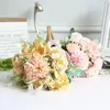 Fleurs décoratives Bouquet Single Fake Flower Simulation Route de mariage Route à main Decoration Home Decoration Rose Pographie