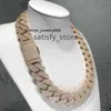 jewelry diamond gold necklace 20mm Width 3 Row hop hip jewelry iced Out moissanite diamonds cuban link chain necklaces designer bracelet Free Shipping