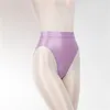 Culotte de femmes sexy soyeuse haute taille