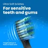 歯ブラシの交換ヘッドは妖精の電動歯ブラシと歯のケア製品ストリップ歯ホワイト5/10/20ポーチ240416のために働く