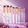 Luxury Brand Makeup Brushes Round Bucket 10pcs/set Cosmetic Tool Brushes Blush Eye shadow Palette Eye And Face Brush Makeup Tools Original Quality Super Beautiful