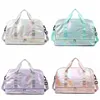 Womens Gym Travel Bag Large Capacity Handbag Shoulder Casual Crossbody Luggage Dry Wet Separation Sports Fitness 240416