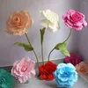 Dekorative Blumen 30 cm Giant PE Foam Rose Simulation Branch Hochzeit Kulisse Dekoration Peony Garten Wandstraße zitiertes Bühnenparty Supply