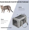Portador de perros adecuado para gatos y cachorros pequeños a medianos menores de 15 libras Bolso de mascota de viaje plegable de paredes blandos aprobadas por la aerolínea TSA