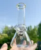 6 pouces épaisses épaisses Classic Classic Water Pipe Verre Bong Pyrex Pyrex Tobac Fume Base de bécher avec trou de glucides