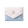 Wallets Women Short Wallet Candy Color Bow Knot Purse Fashion Girl