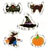 Moulds 5PCS Halloween Cookie Cutters Stainless Steel Baking Cutter Molds Pumpkin Ghost Witch's Hat Bat Cat Cookie Cutters Holiday Decor
