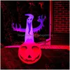 Inne imprezy imprezowe zapasy Halloween ozdoby dekoracyjne LED LEMINous Outdoor Inflatible Duch Pumpkin Light na podwórko gospodarstwa domowego GA Dhjr5