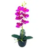 Fiori decorativi orchidea artificiale orchidea desktop portatile finto in vaso eco-friendly Imition Plant Centrotavola da tavolo