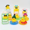 Zabawki do kąpieli dla niemowląt 5pcs gumowa kaczka dla dzieci zabawki pokój dziecięcy urocze gumowe kaczki samochodowe dekoracja