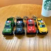 Keychains Creative Simulated Pickup SUV Pendant Keychain Cute Mini Fire Service Truck Children's Gift Key Ring For Couple Bag Accessories