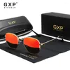 Sunglasses GXP Hexagon Retro Reflective Men Sun Glasses Stainless Steel Eyewear Men's Polarized Beach
