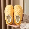 Slippers Coton pour l'automne d'hiver Femmes Home Furry Furry Mignon d'ours mignon tongs intérieur Plancher en bois