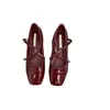 Tannocchia quadrata di punta di punta Mary Janes Cinkle Tannocchia quadrate scarpe da donna in vendita 2024 pompe a moda solide in legato a primavera 240415
