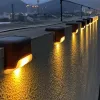 Decoraties 4/8/12pcs Zonnedek lichten Outdoor Waterdichte LED LED Lichten Stap Tuin Decoreren Lamp voor patio trappen relingpad