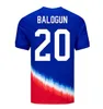 2024 2025 S-4XL S-4XL Maglie di calcio USAS 24 25 Copa America USWNT KIDS KIT USMNT 24/25 Home Away Shirts da calcio Uomini Versione 2024 Pulisic Smith Morgan