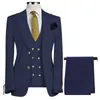 New mens suit vest three piece set professional suit business suit wedding groomsman small suit 230921