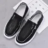 Casual schoenen heren canvas zachte zool niet-slip sneakers werken rond teen comfortabele slip op loafers sapato masculina