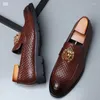 Casual Shoes Fashion Men Party And Wedding Handmade Loafers Italian Men's Dress Comfortable Breathable Big Size A1