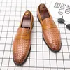 Casual Shoes Classic Formal Formal Footwear Men Leather Business Loafers Soft Moccasins Comfy Slip On Boat Manlig Driving