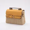 Shoulder Bags Yiyi's 2024 Summer Straw Women's Bag Pu Tassel Embellishment Case Handbag Wholesale Simple Messenger